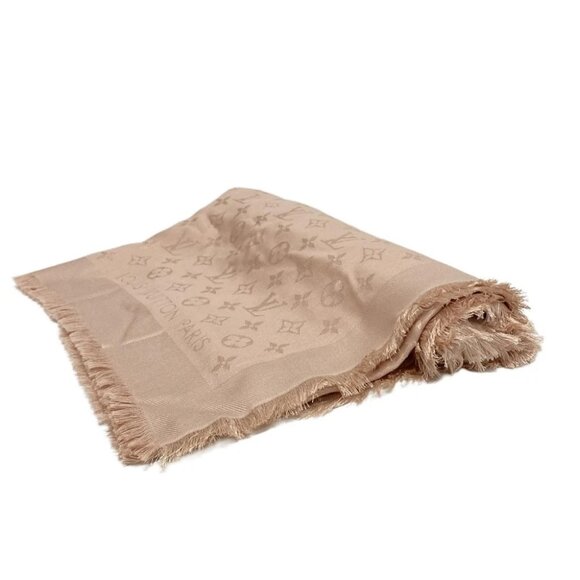 LOUIS VUITTON Shawl Monogram M74441 Naturel - Unconfirmed Scarf Silk Wool - Picture 1 of 5